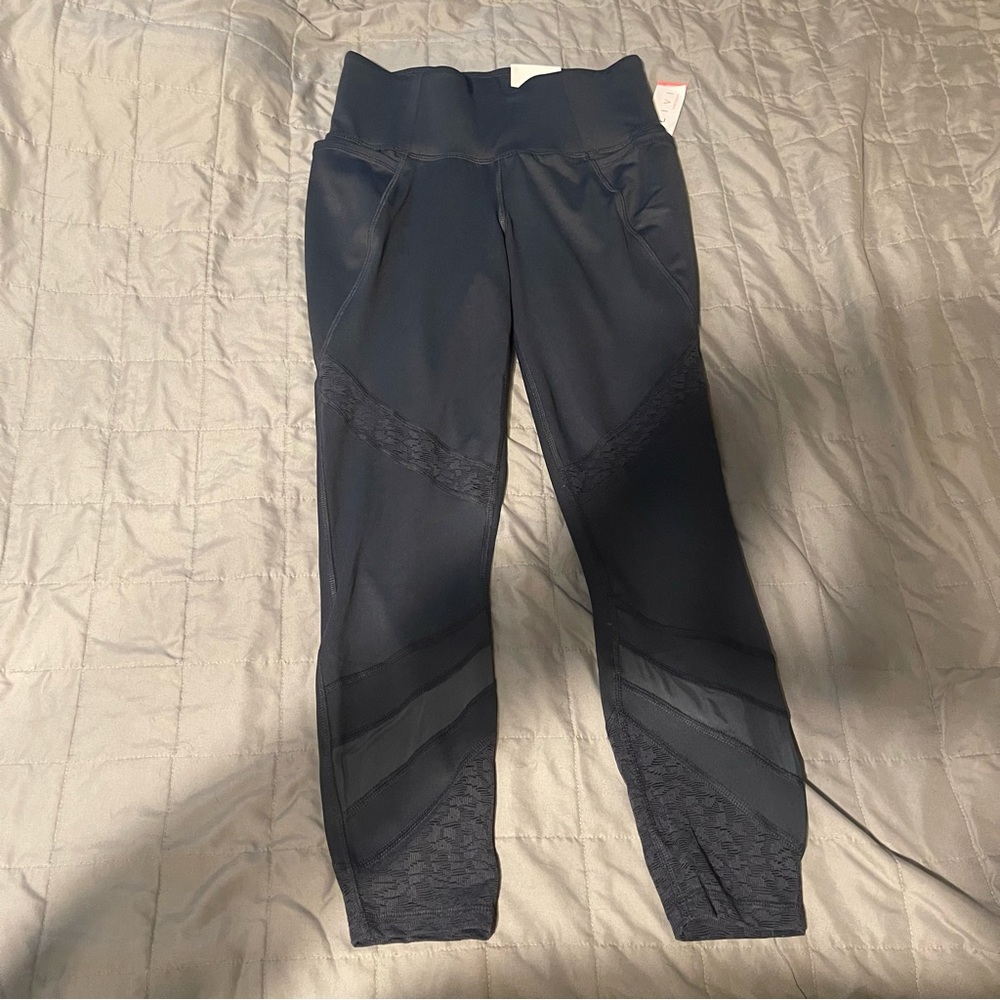 BNWT black lace leggings lane bryant Livi active 10/12